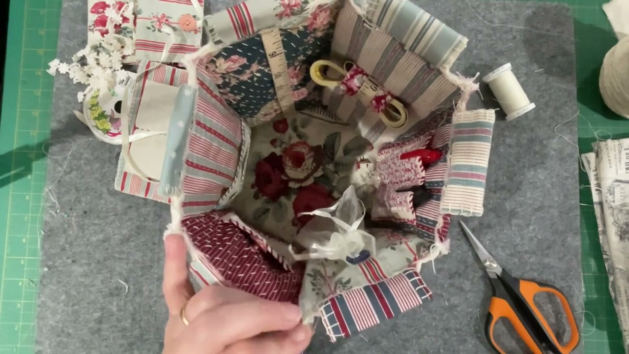 Part 5 Squishy project bag #slowstitch #squishyprojectbag