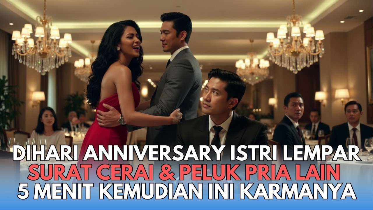 SAAT ANNIVERSARY ISTRIKU LEMPAR SURAT CERAI DAN PELUK PRIA LAIN, TAPI 5 MENIT KEMUDIAN…
