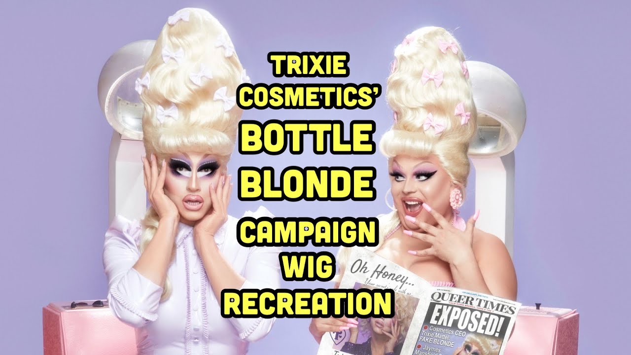 TRIXIE COSMETICS БУТЫЛКА БЛОНДИНКА КАМПАНИЯ ПАРИК ВОССТАНОВЛЕНИЕ