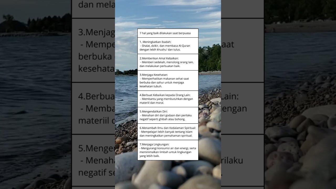 7 Fakta Berpuasa #puasa #ramadan  #facts