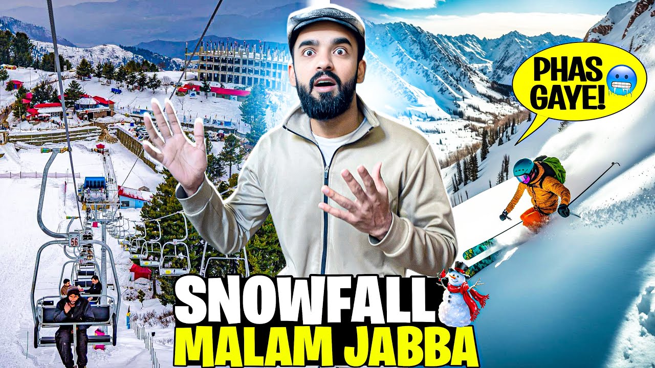 Snowfall Mein Phas Gaye 😳 | Malam Jabba Chair Lift Adventure | The Haider Show