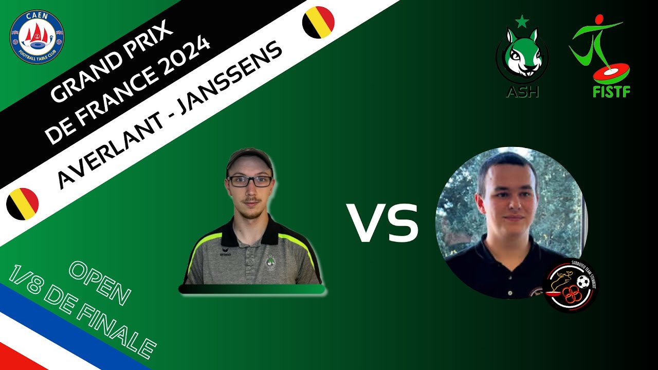 Subbuteo : Matthias Averlant vs Noah Janssens (Grand-Prix de France 30/11/24) (1/8 de finale Open)