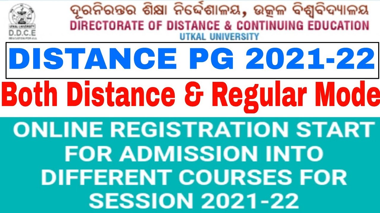 Distance PG Admission 2021//DDCE ONLINE RESISTRATION FOR MA,MCOM,MCA etc/Online Registration 2021-22