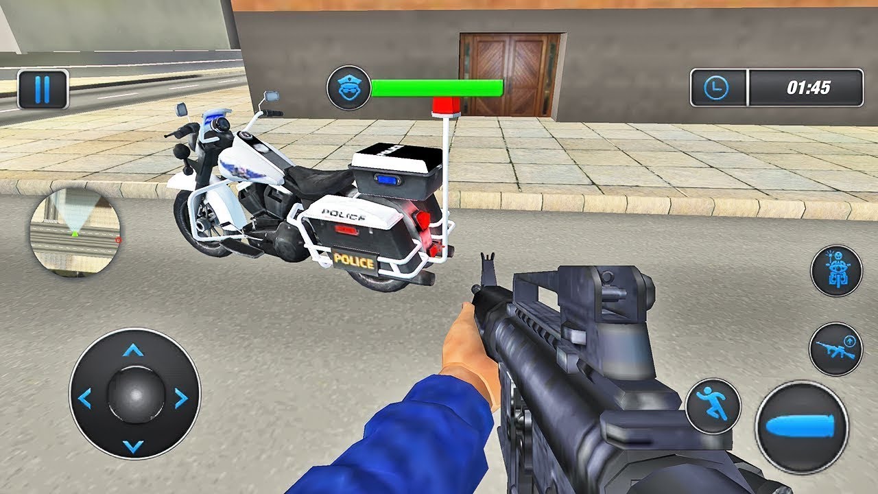 US Police Bike Gangster Chase Simulator 2019 - Android Gameplay