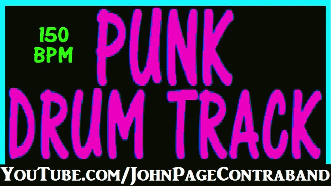 Punk Rock Drum Backing Track 150 bpm FREE