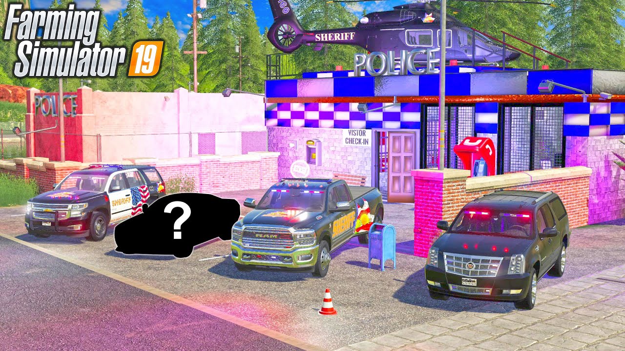 NEW LUXURY POLICE CAR! | $255,000 FS19 POLICE CAR | FARMING SIMULATOR 2019