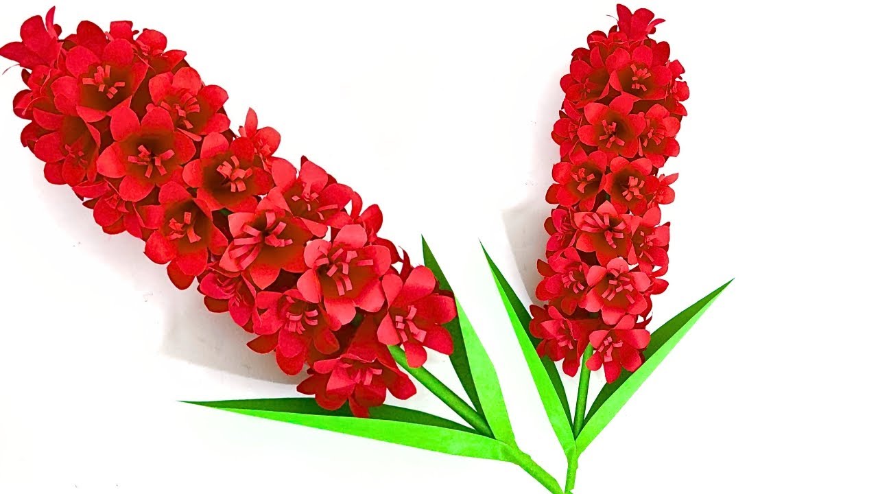 Easy Paper Hyacinth Flower Making at Home | DIY Paper Flowers Step By Step 
