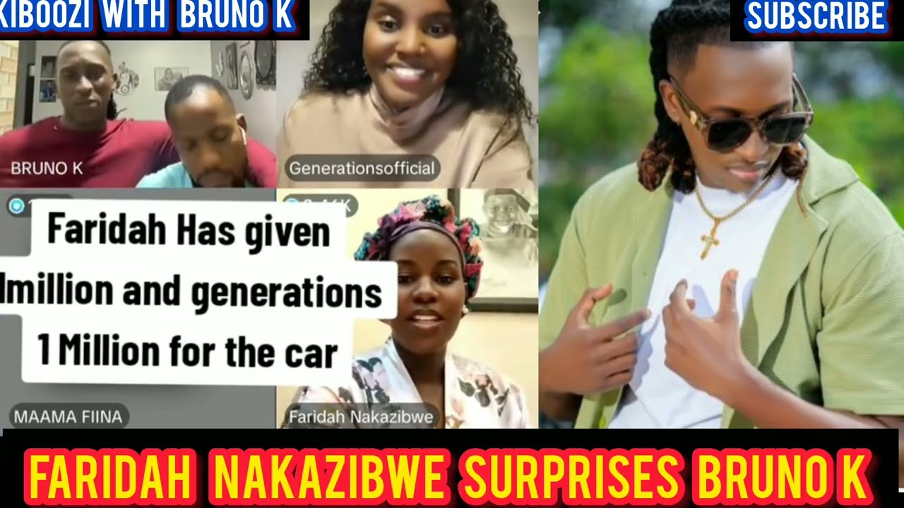 Faridah Nakazibwe surprises Bruno k on e kiboozi Live