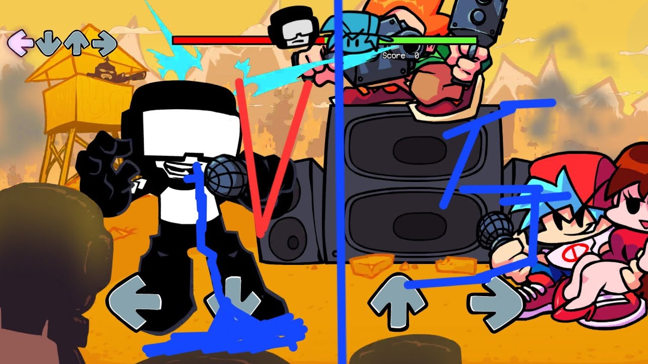 ผม vs ugh ใน เกม Friday ning fukin