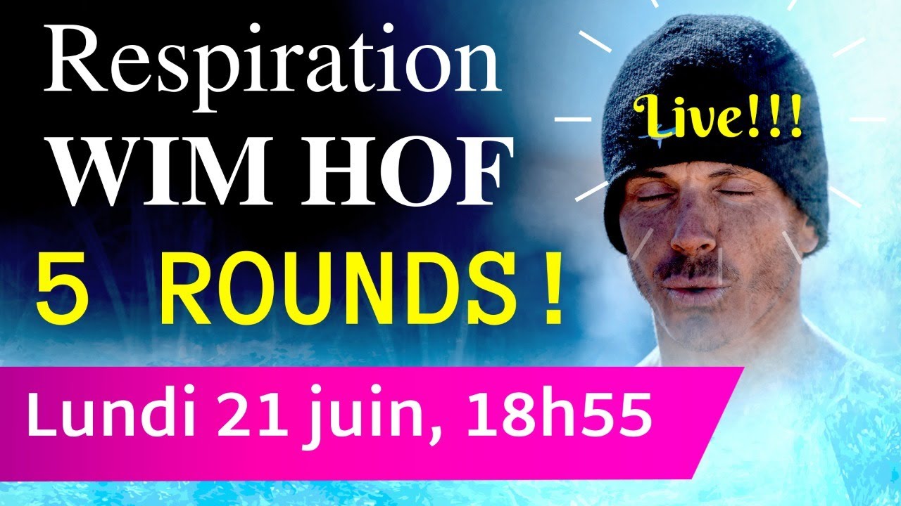 Respiration Wim Hof 5 ROUNDS 😱 🤩 🍾 en live