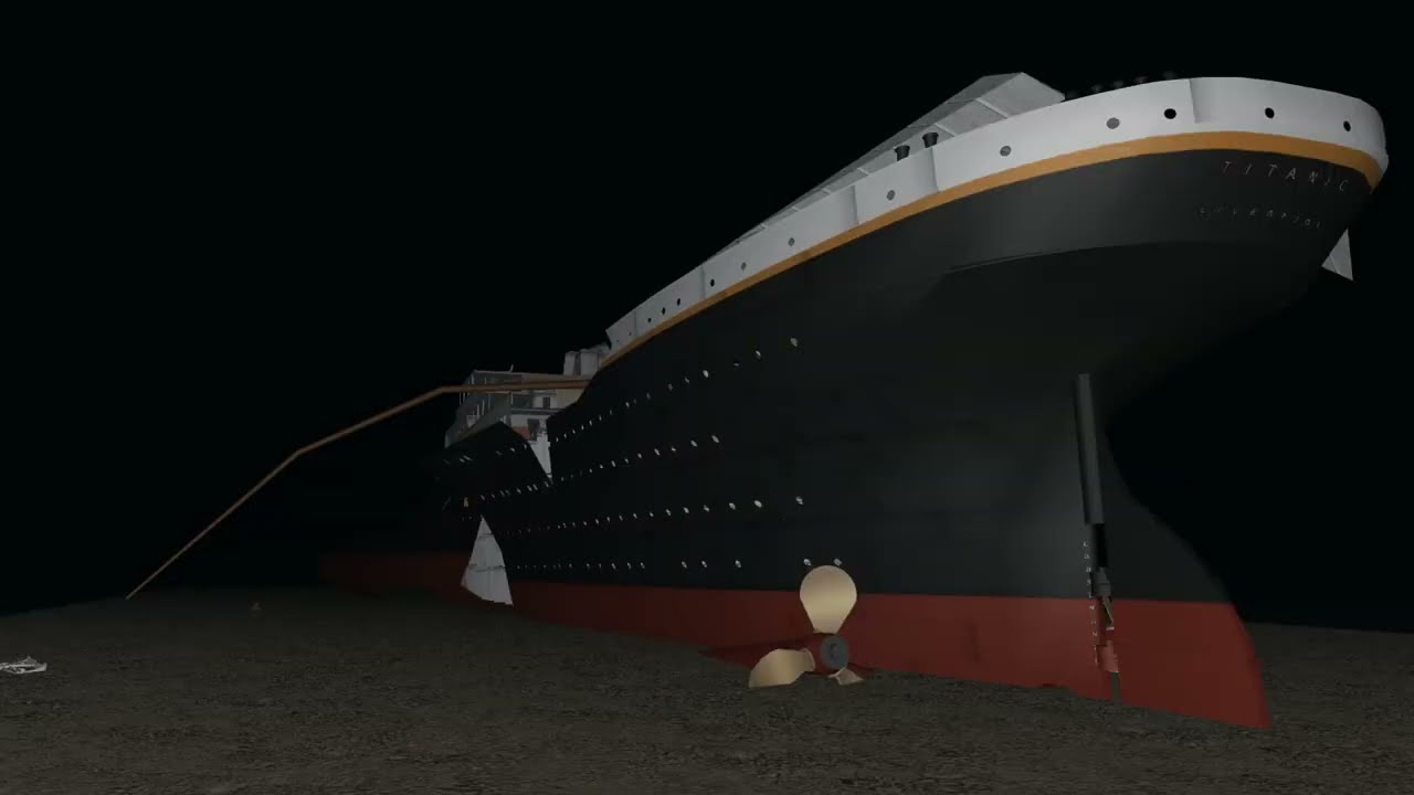 Titanic achtersteven - 15 april 1912