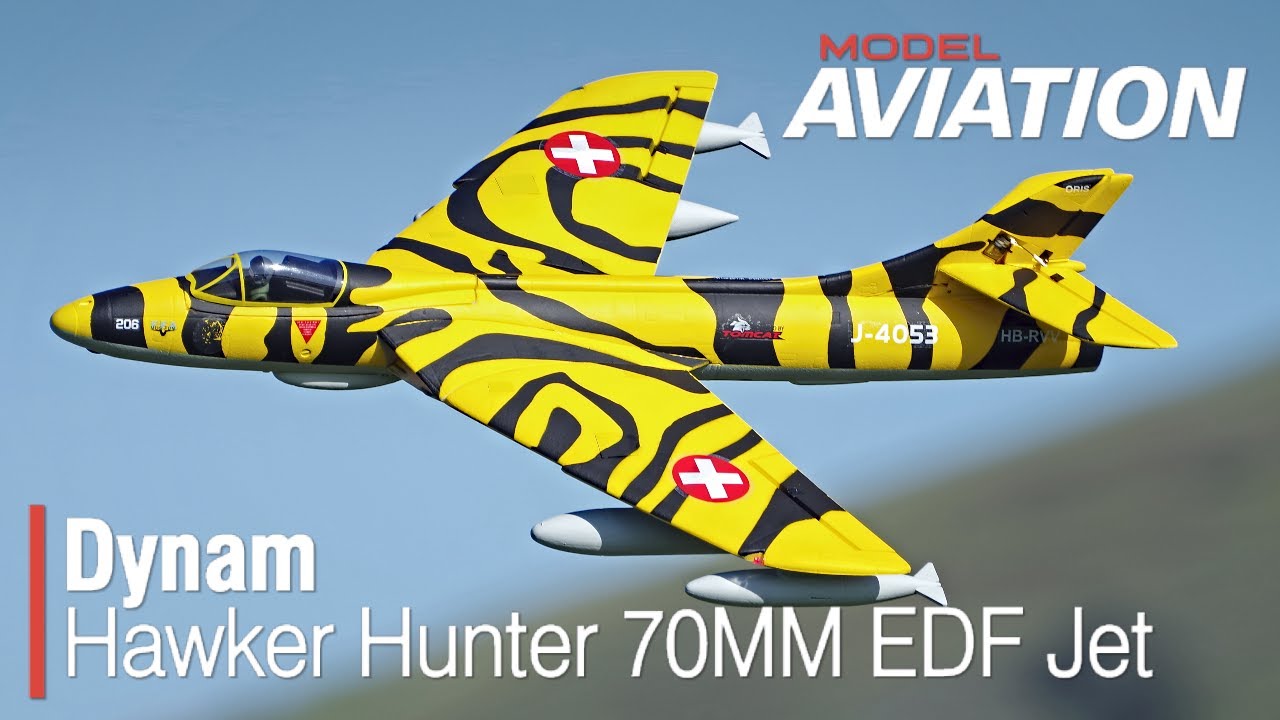 Dynam Hawker Hunter 70MM EDF Jet - Model Aviation magazine