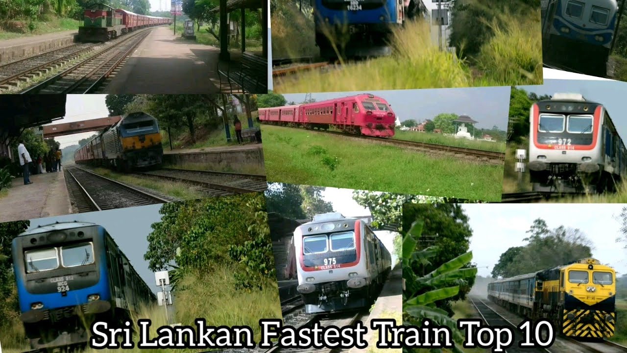 Sri Lankan Railway Fastest Train Top 10