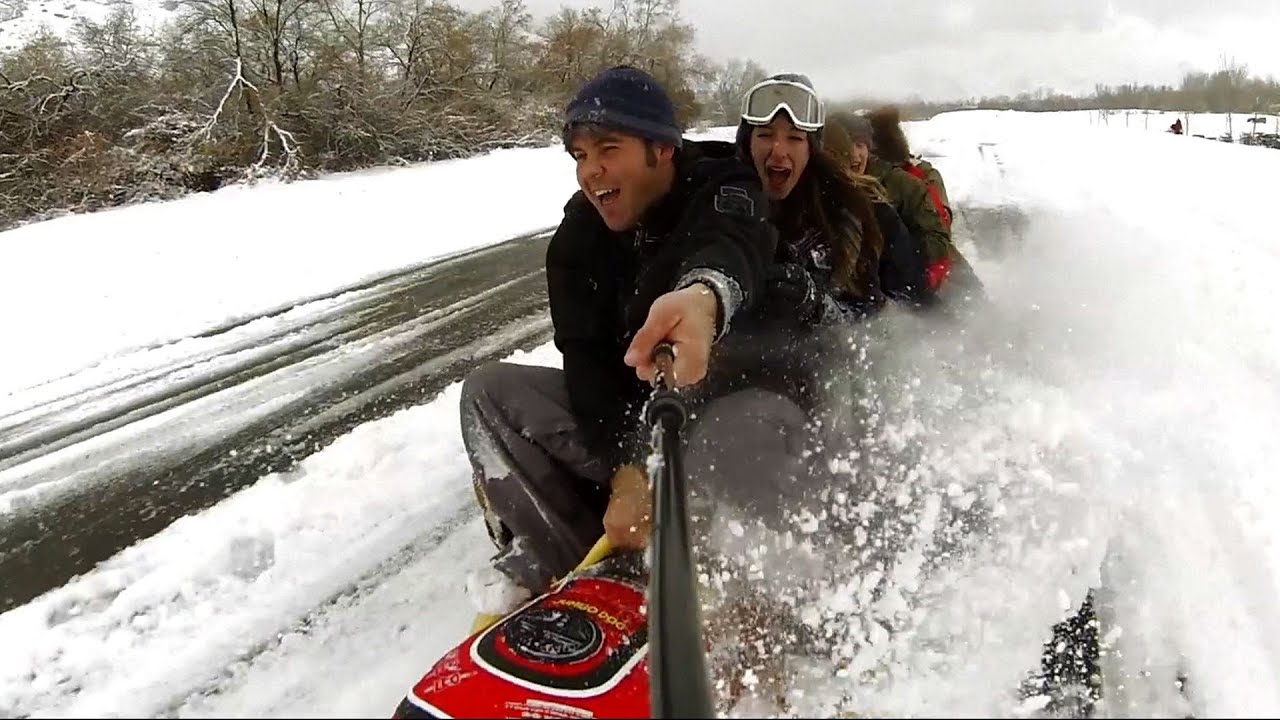 Extreme Road Tubing - 30 MPH!!! | DEVINSUPERTRAMP