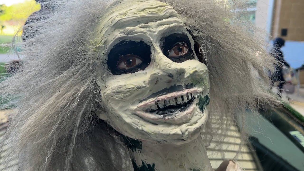 Tanglewood students conjure up and contruct Beetlejuice Art Car wonder.