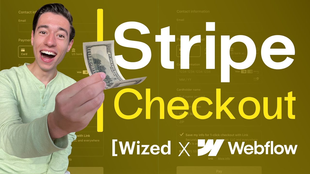 Stripe Checkouts in Wized & Webflow (Integrate Stripe with Wized!) No Backend Needed!