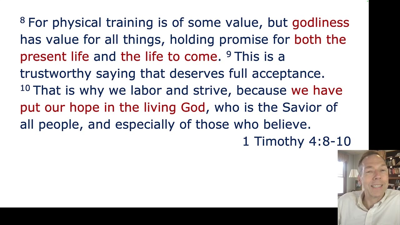 Stiving because of hope in God