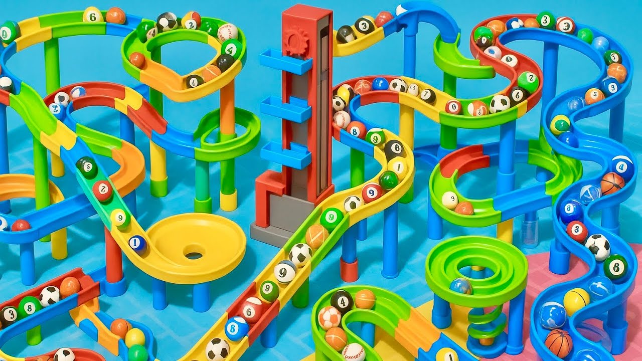 Marble Run ASMR – Balanced Motion for Quiet Focus