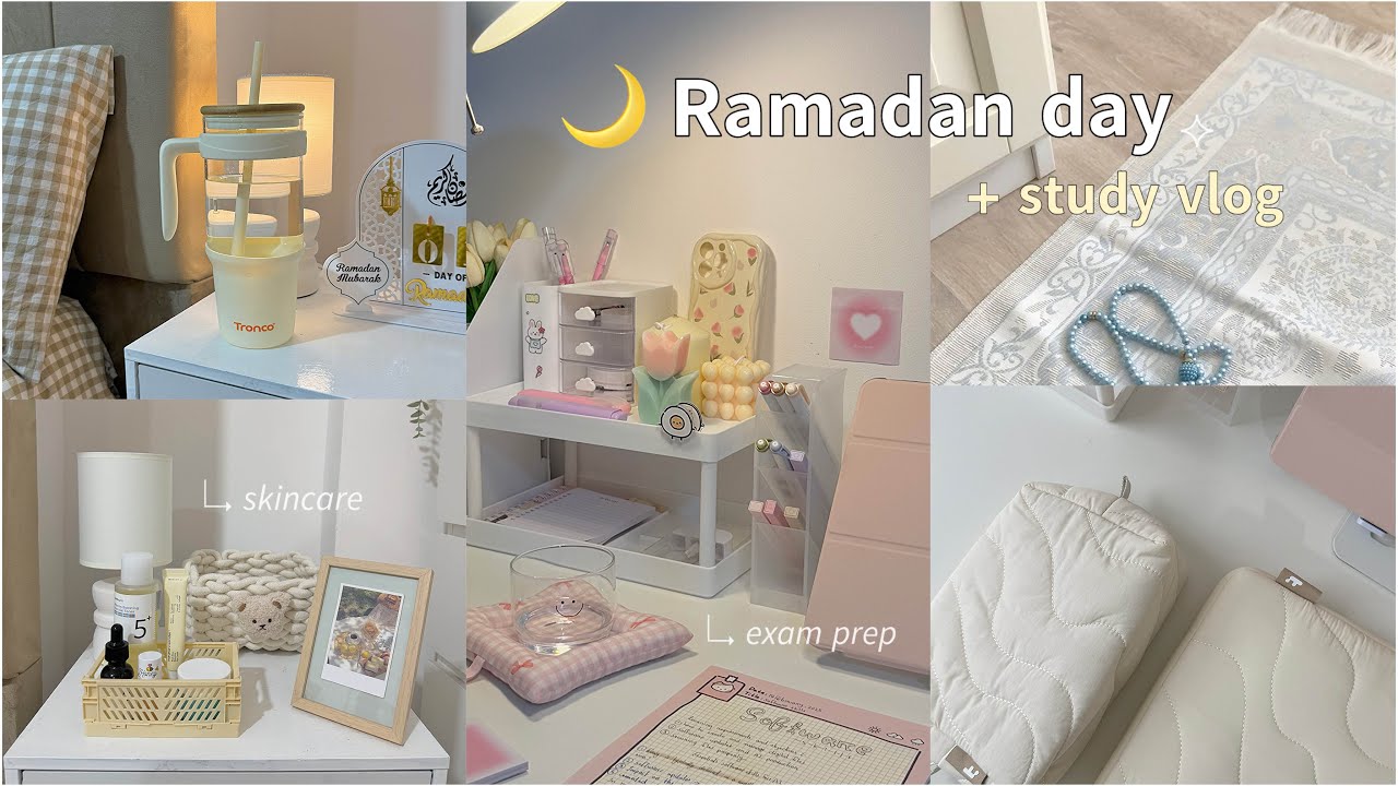 Ramadan + Study vlog 📚| outing, night skincare, board exam prep ~ IKEA trip