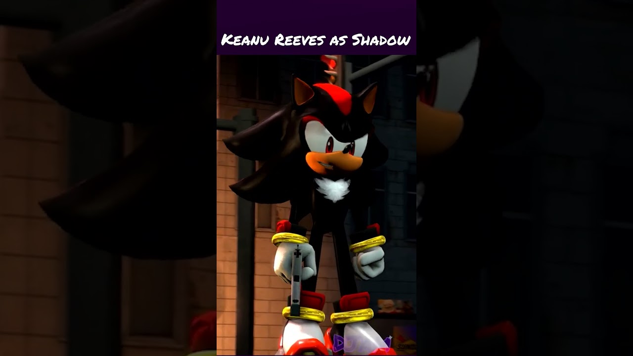Keanu Reeves as Shadow #sonicthehedgehog #shadow #sonicmovie #sonic  #sfm #keanureeves #sonicmovie3