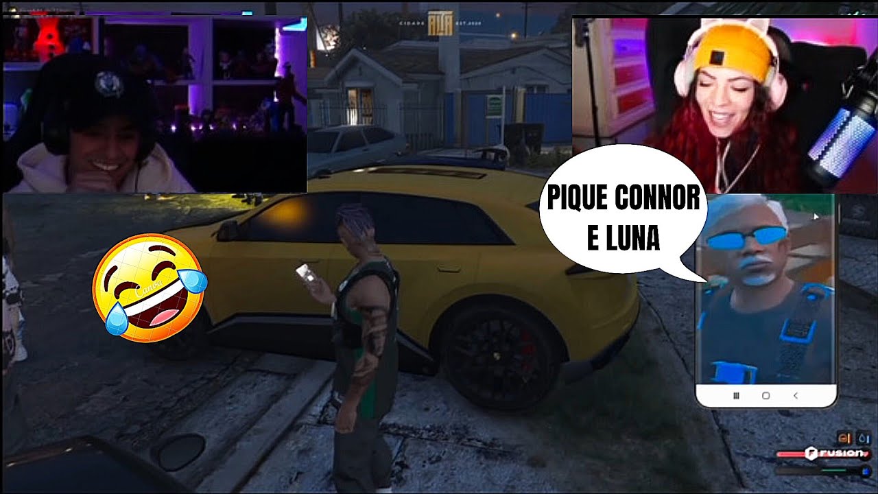 CONNOR E LUNA REAGINDO STORIES DO MURILOSO ! - kkkkk - GTA RP