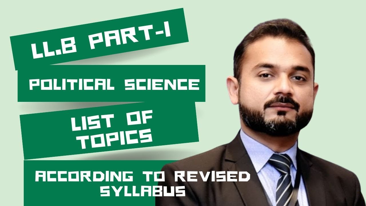 Political Science | List of Topics | LL.B Part-1 | Syllabus | Law | Lisals Law| Lisals Law