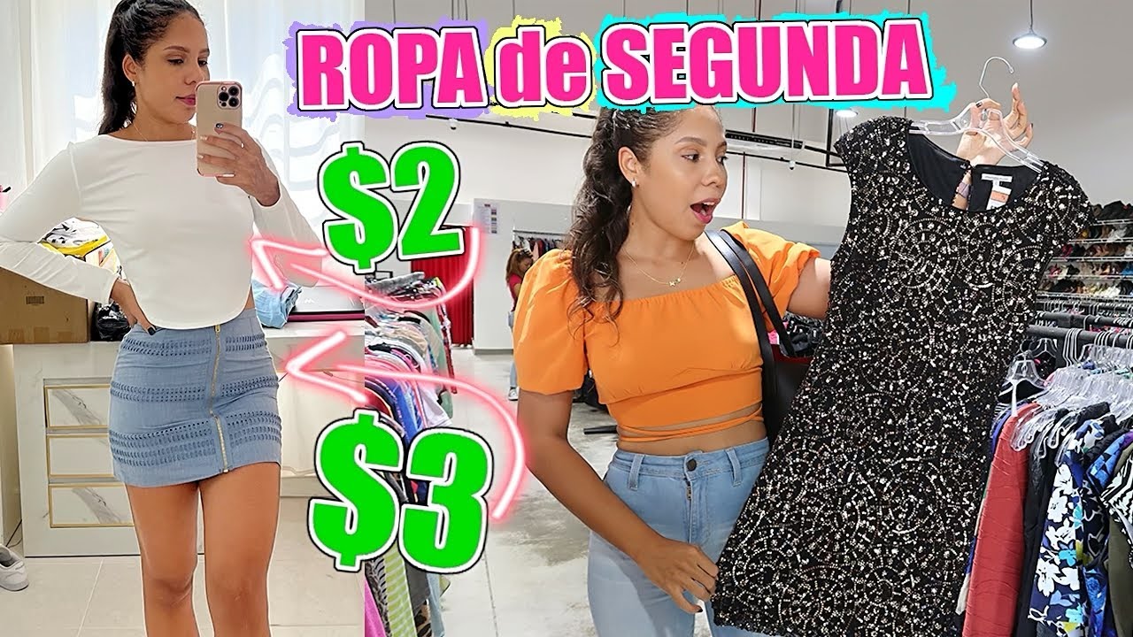 COMPRANDO ROPA DE SEGUNDA MANO EN $2 Dolares 😰 ROPA USADA ♡│Mirianny
