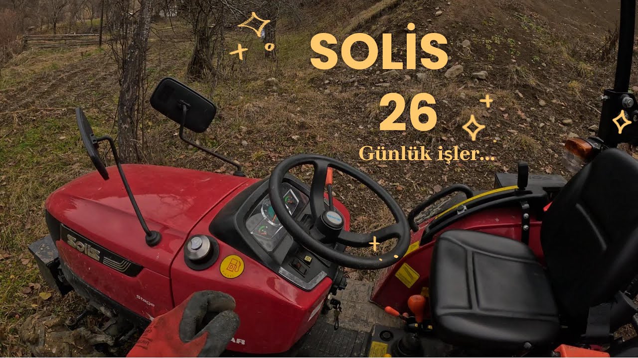 Solis 26 ile komşumuzun kış öncesini son kalan odunlarını taşıdık...