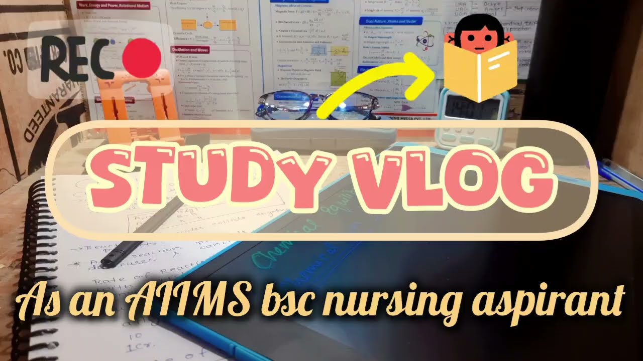 Realistic Study Vlog | AIIMS BSc Nursing Preparation 💪