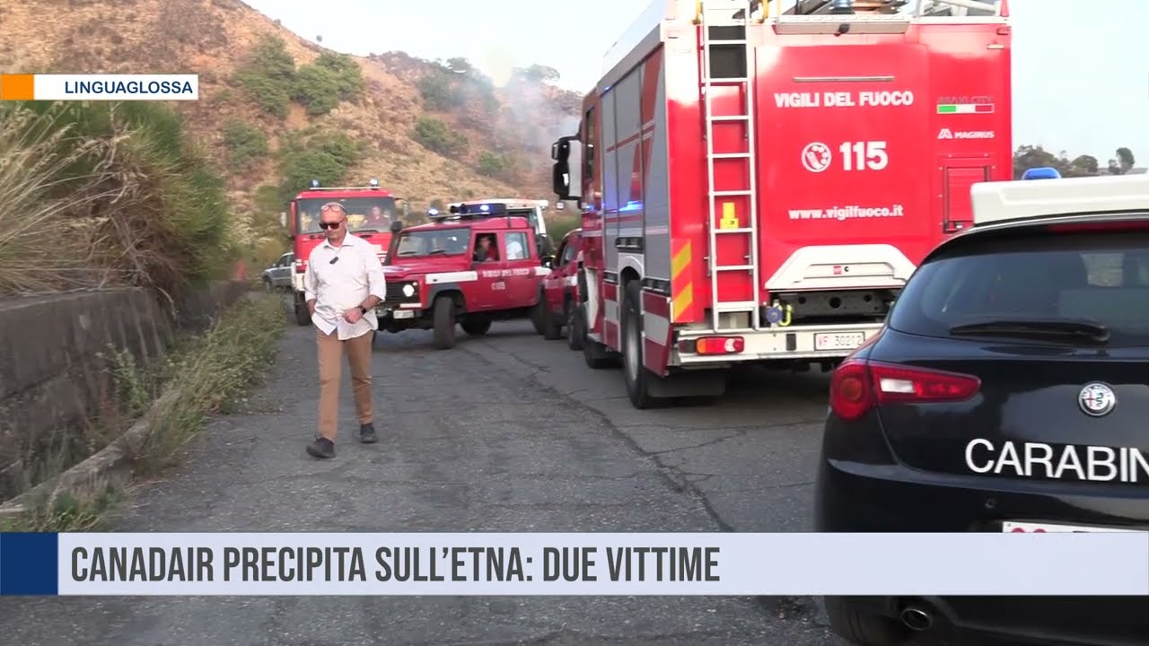 Canadair precipitato sull'Etna, ritrovati i resti dei due piloti