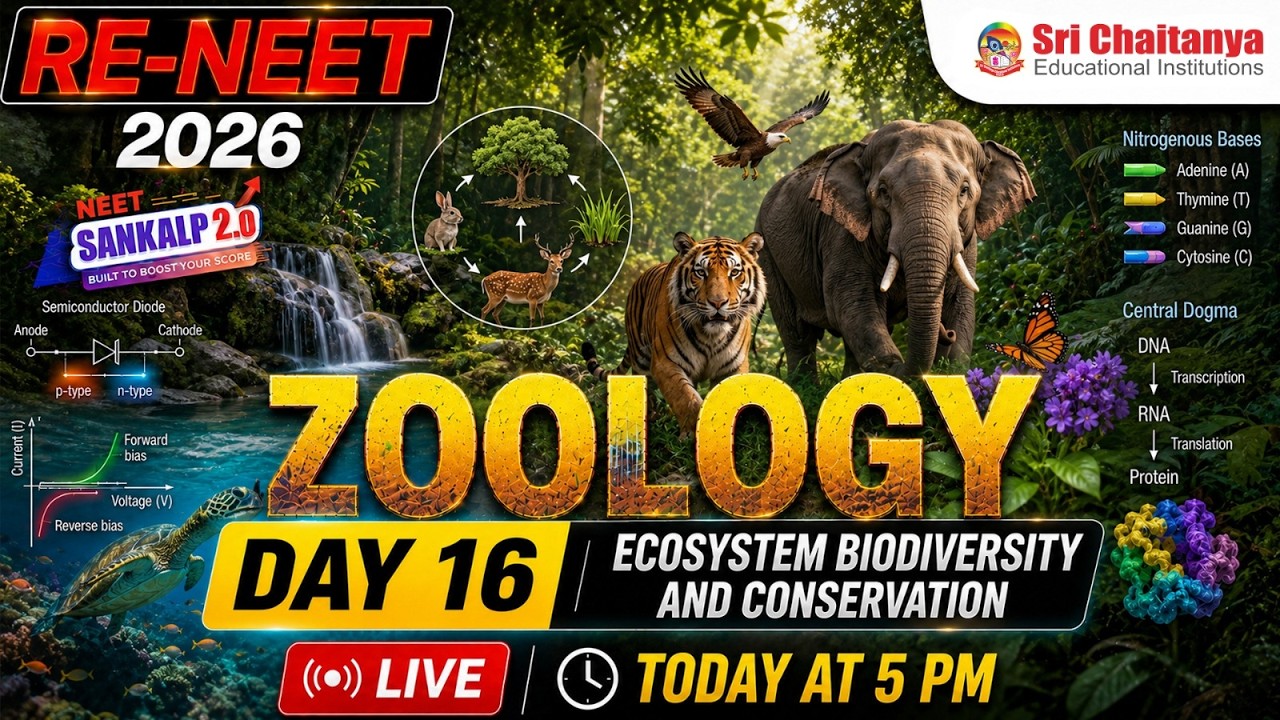 🚀 Sankalp 2.0 RE-NEET 2026 Free Crash Course | Ecosystem: Biodiversity & Conservation | NEET Zoology