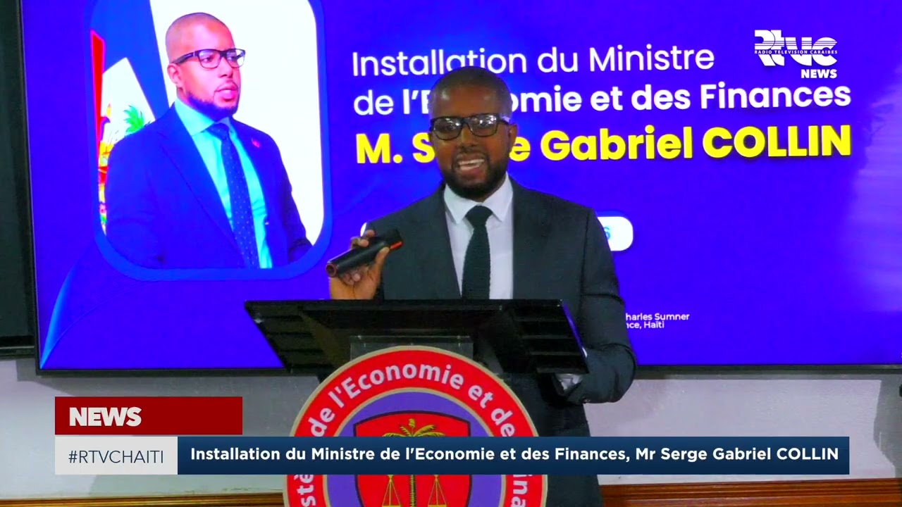 Installation du Ministre de l'Economie et des Finances, Mr Serge Gabriel COLLIN