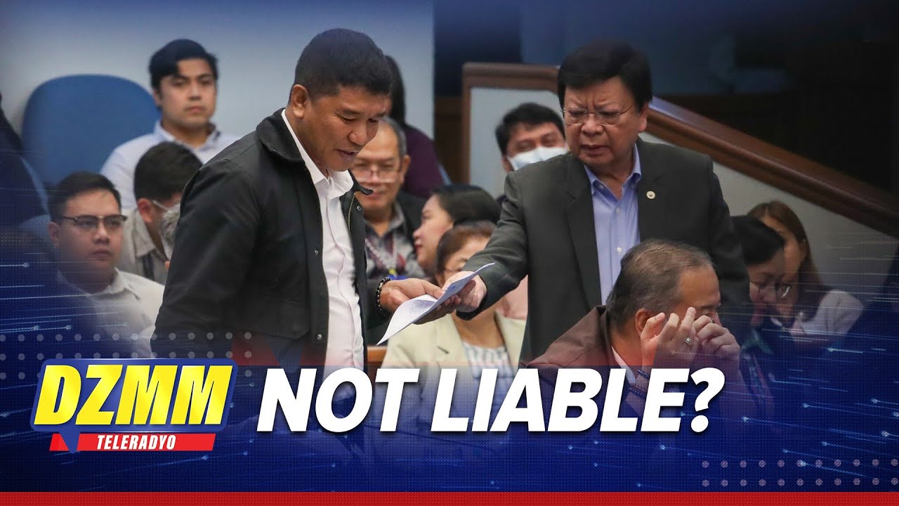 Can Marcoleta be held liable over surprise witness' falsified notary? DOJ weighs in | DZMM TeleRadyo