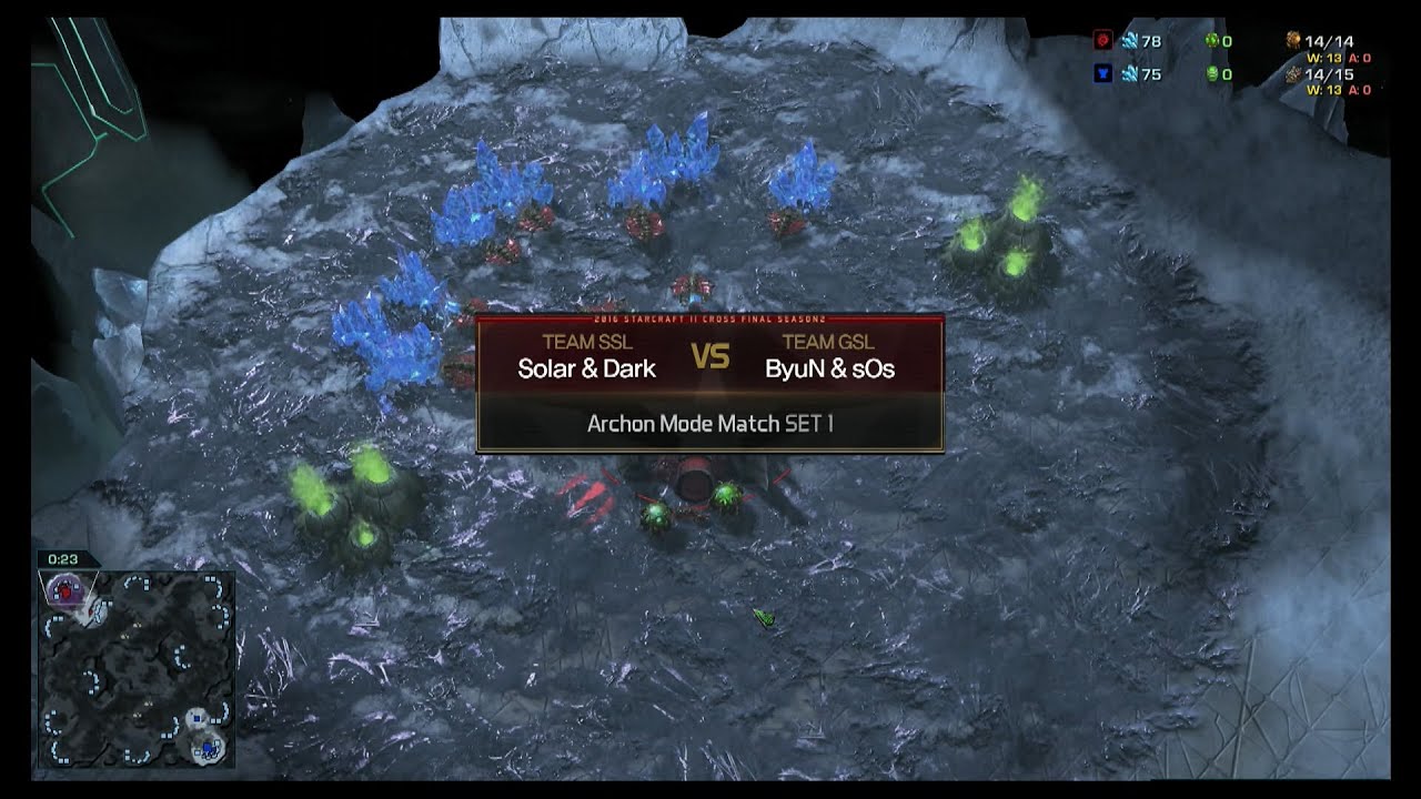 [CrossFinal] Archon Mode Match SSL vs GSL set1