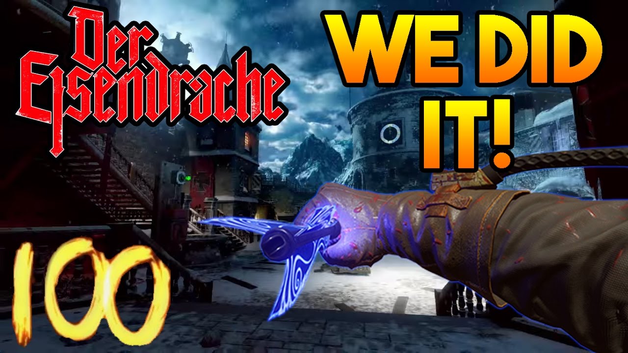 'DER EISENDRACHE'  ROUND 100 BOSS FIGHT COMPLETION! - Black Ops 3 Zombies [Livestream Replay]