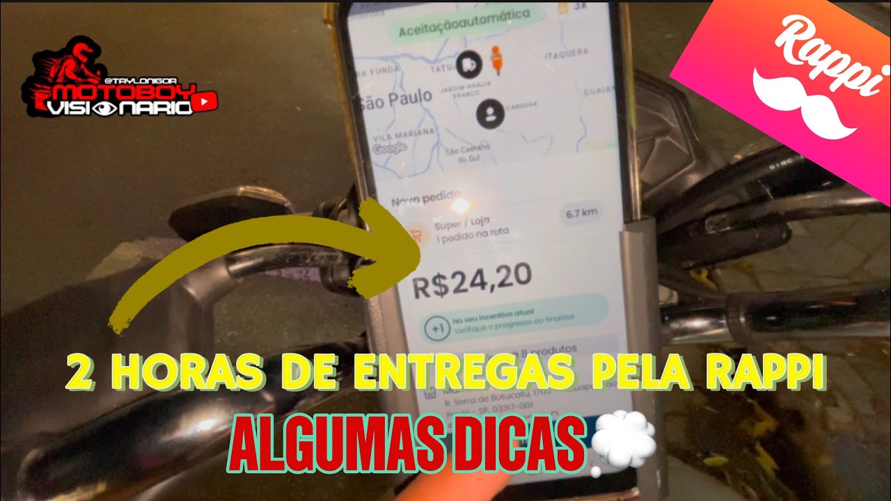 🚀 2 HORAS DE ENTREGA PELA RAPPI: VALE A PENA? GANHOS REAIS! 📦💰
