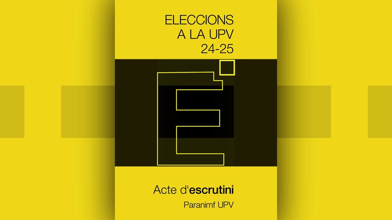 Eleccions UPV 24-25. Acte d'escrutini.