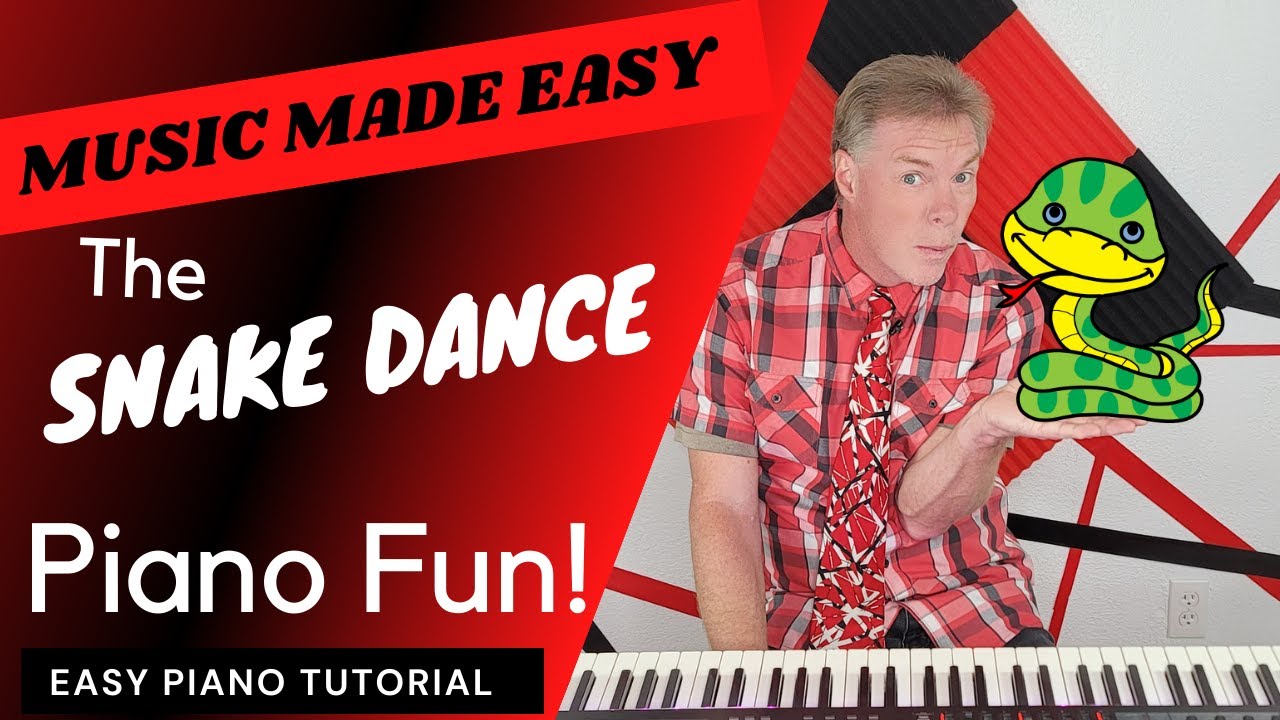 How to Play The Snake Dance | Funny Songs | Easy & Slow Piano Tutorial