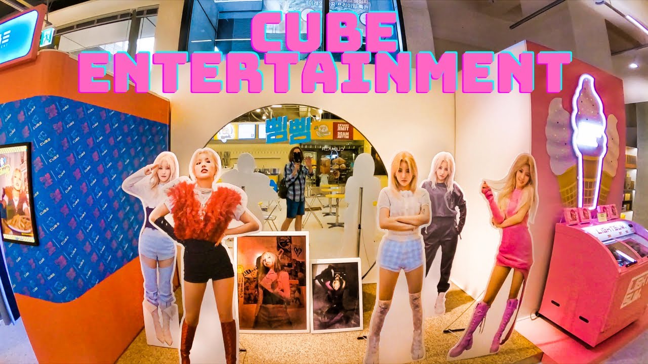 💖 Cube Entertainment Building & Windy Burger by JEON SOYEON from (G)I-DLE (전소연) ! 4k | Korea Seoul 💖