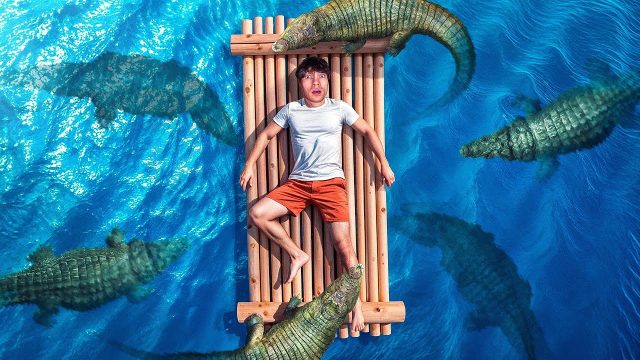 Je NAGE avec des CROCODILES DANGEREUX (j'ai failli me faire manger..)
