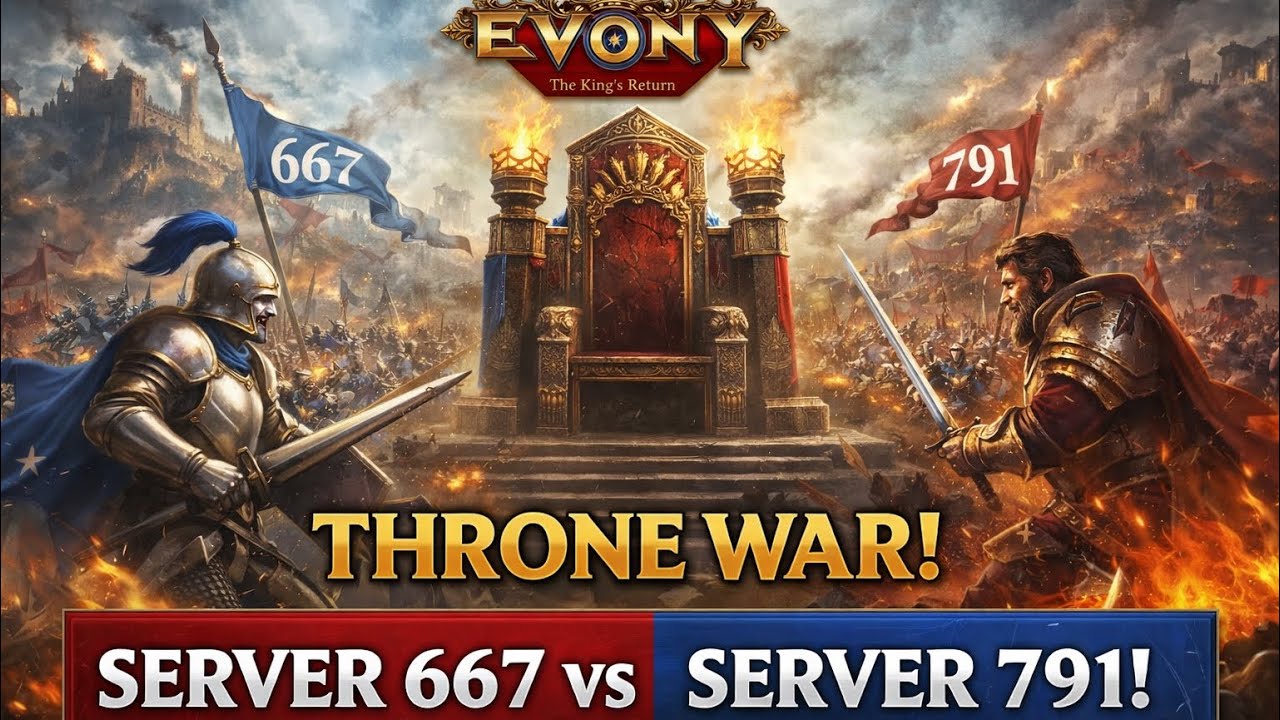 Server 667 vs Server 791 🔥 Throne War | Evony