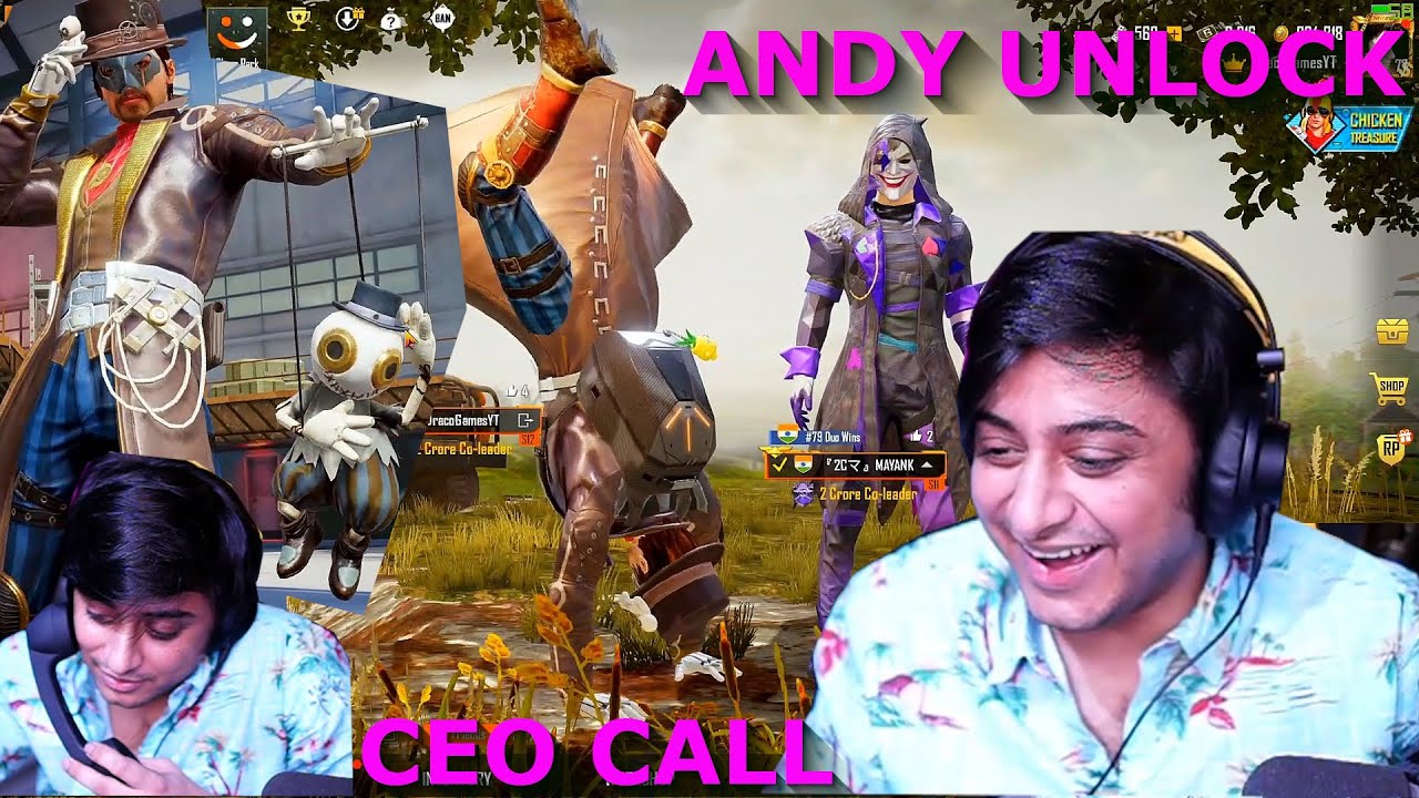 Andy Character Crate Opening PUBG Mobile | Comedy Of Errors| RP Giveaway