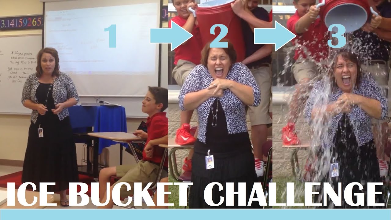 Math Teacher takes Ice Bucket Challenge during Class
