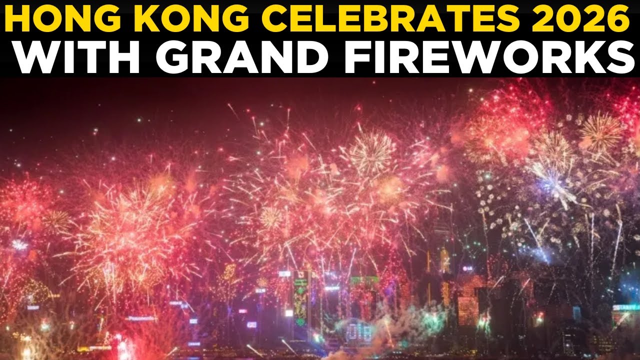 HONG KONG FIREWORKS LIVE | New Year 2026 Celebration from Victoria Harbour | Times Now World
