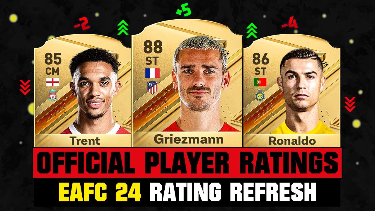 FIFA 24 | INSANE OFFICIAL RATINGS (EA FC 24)! 😱🔥 ft. Griezmann, Ronaldo, Trent...