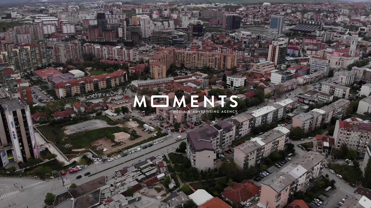 Prishtina, Kosov&euml; (pamje nga droni - drone footage)