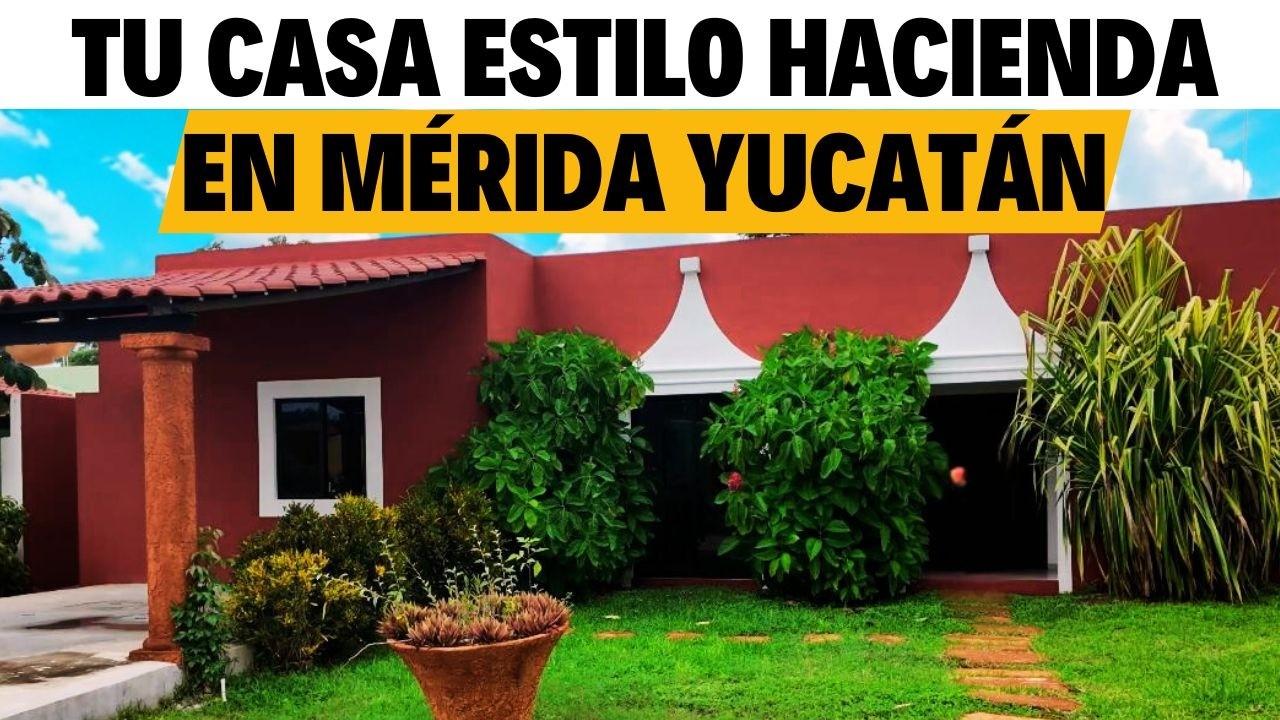 No creerás como son estas CASAS estilo HACIENDA en Yucatán