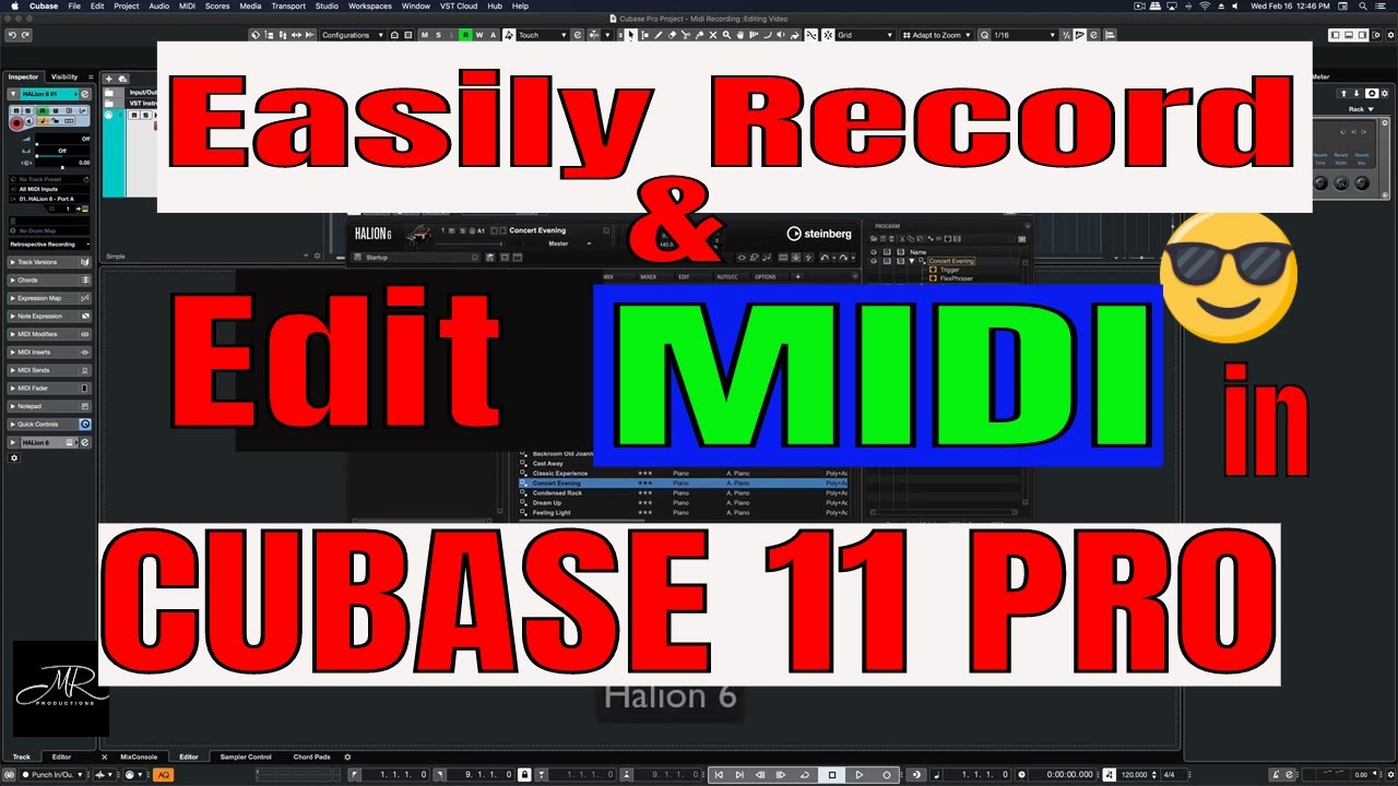 Recording and Editing MIDI in Cubase 11 Pro - Tutorial