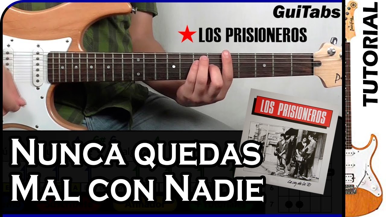 Cómo tocar NUNCA QUEDAS MAL CON NADIE 👊 - Los Prisioneros / Tutorial GUITARRA 🎸 / GuiTabs #023