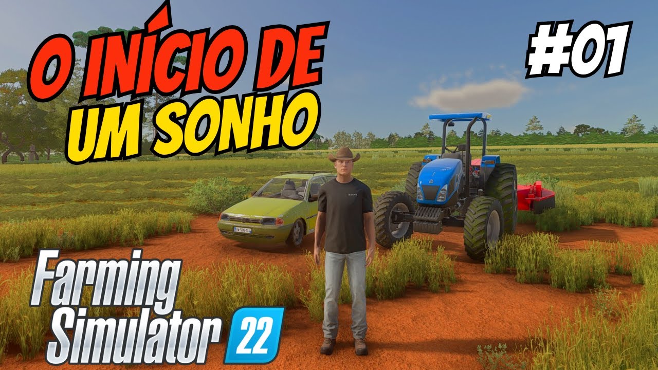 Come&ccedil;amos do ZERO! A minha NOVA FAZENDA no Farming Simulator 22! Barra Mansa #01